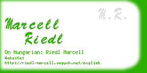 marcell riedl business card